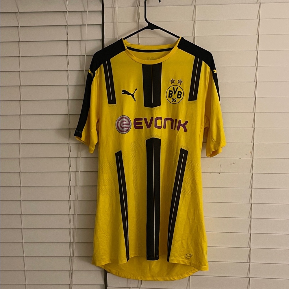 Puma Borussia Dortmund 16/17 Yellow Black Striped Jersey